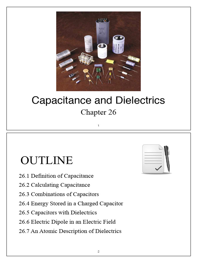 Chp26_Capacitance_summary | PDF | Capacitance | Capacitor