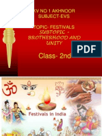 KV No 1 Akhnoor Subject-Evs Topic-Festivals Subtopic - Brotherhood and Unity