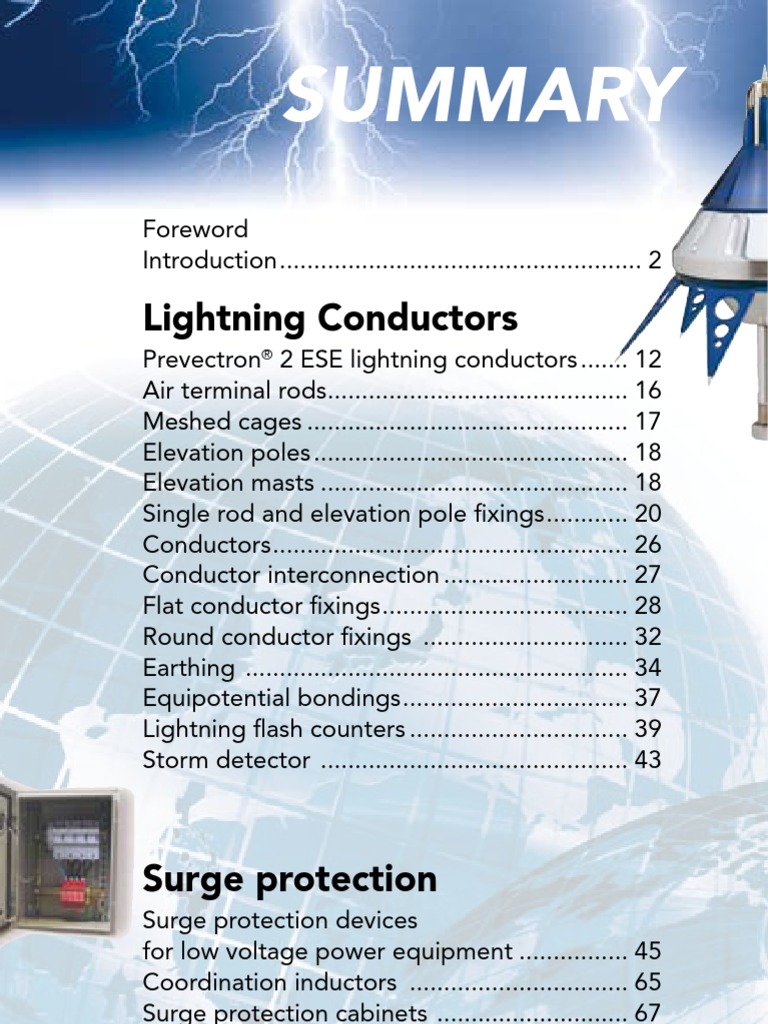 Indelec Prevectron Catalog | Lightning | Screw home electrical wiring guide pdf 