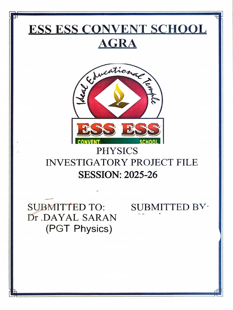 Physics_Project File_Class XII (3) | PDF | Transformer | Inductor