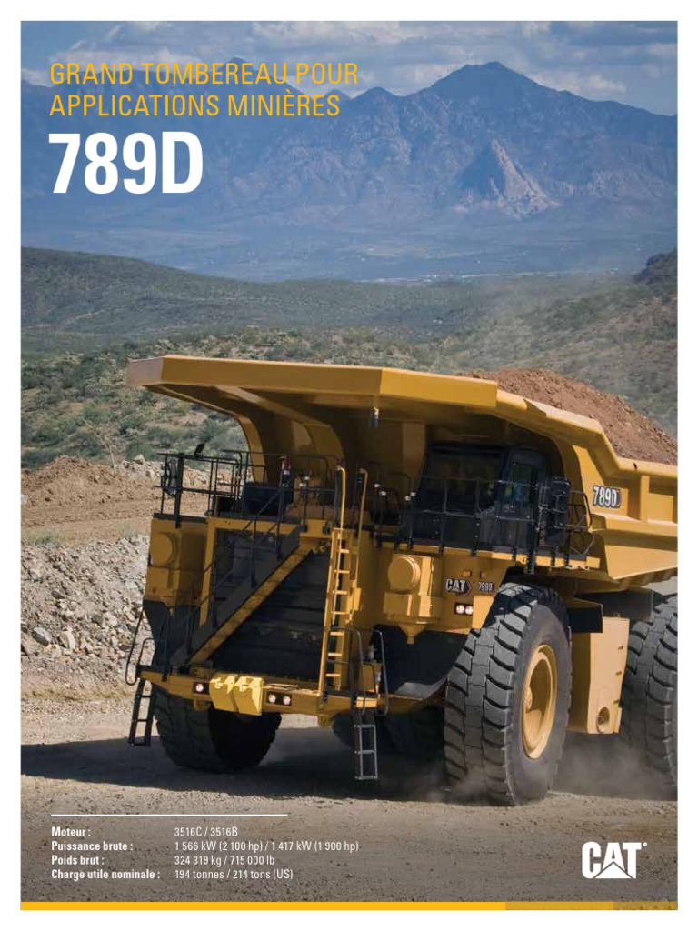 Camion 789d | PDF | Frein | Moteur diesel