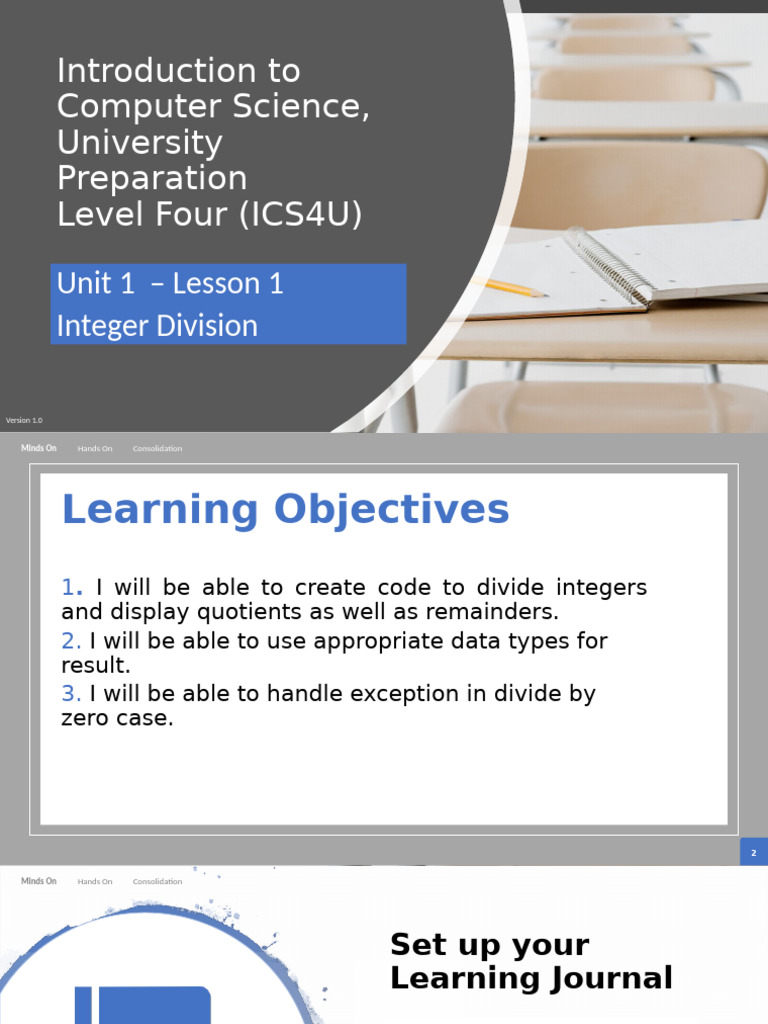 Unit 1 - Lesson 1 - Integer Division | PDF | Multiplication | Integer ...