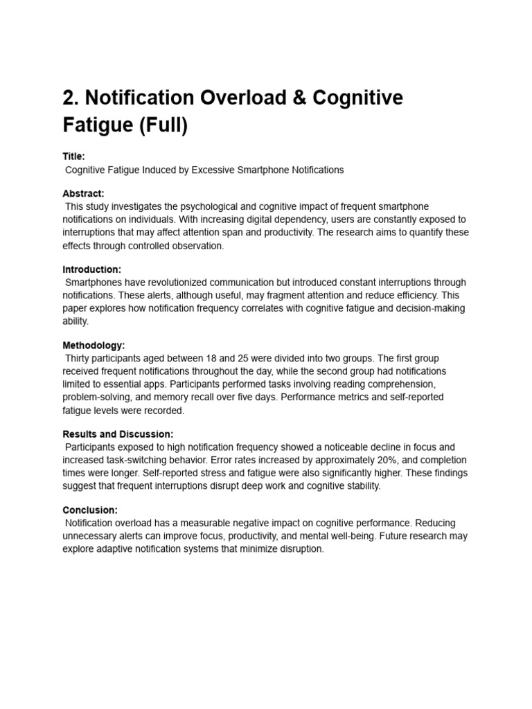 Fatigue | PDF