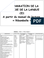 Progammation Ribmabelle Rouge Ce1