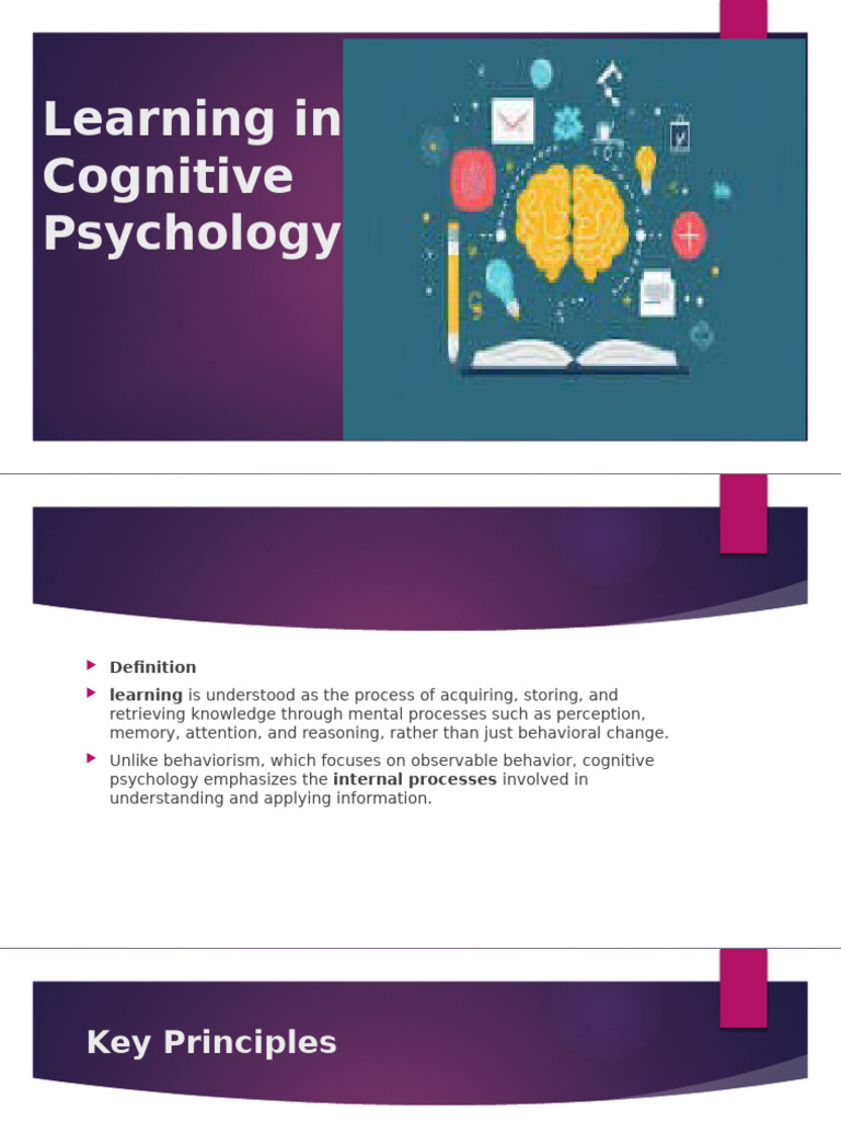 Learning in Cognitive Psychology | PDF | Perception | Cognition