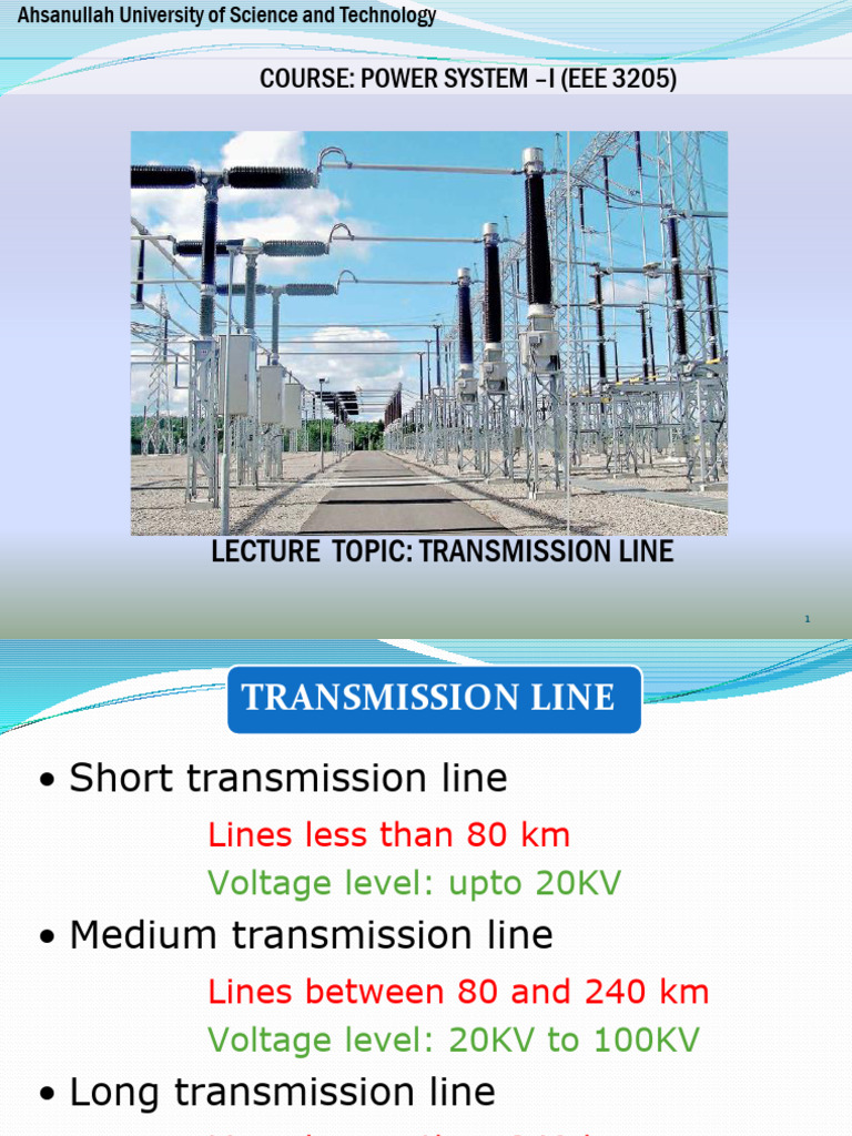 Eee3205 Topic4 Trans Line | PDF | Transmission Line | Electric Power ...