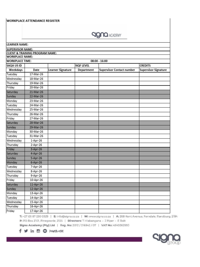 SAC Register March | PDF