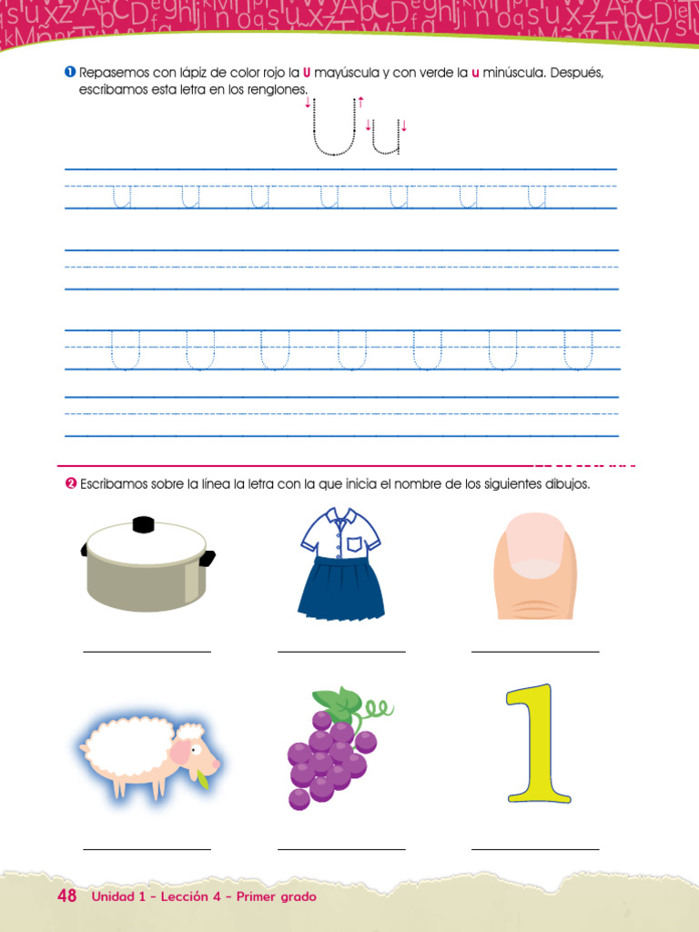 Cuaderno de Actividades Aprendo A Leer y Escribir 1er Grado | PDF ...