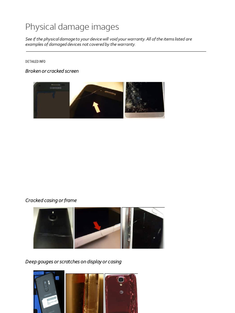 Physical Damage Indicators | PDF