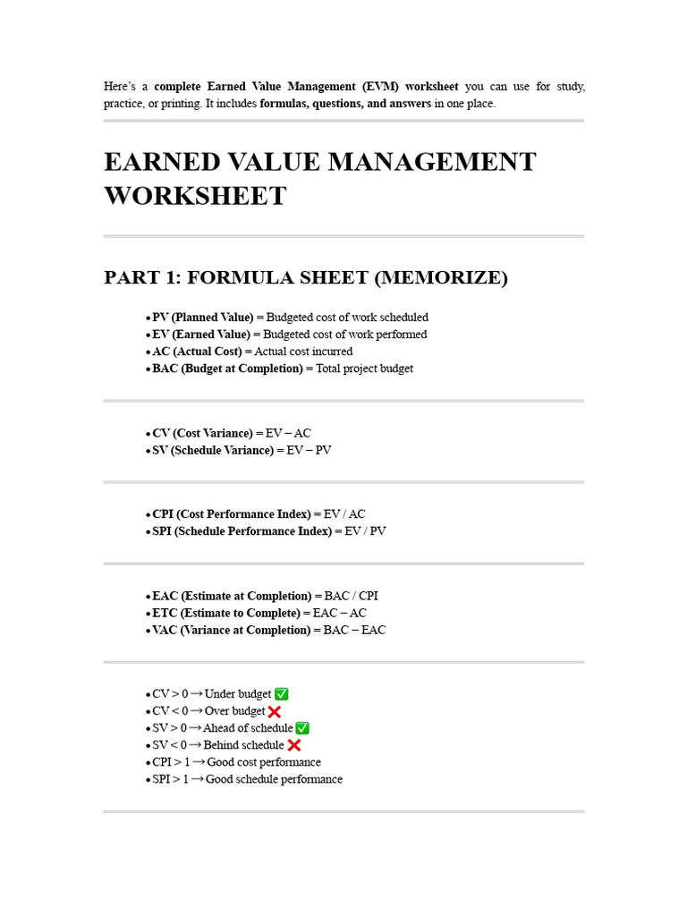 Earned Value | PDF | Procedural Knowledge | Project Management