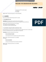 Determine Earthmover Tyre Pressures