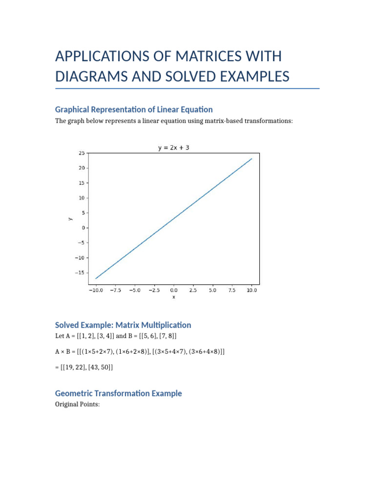 Matrices With Diagrams | PDF