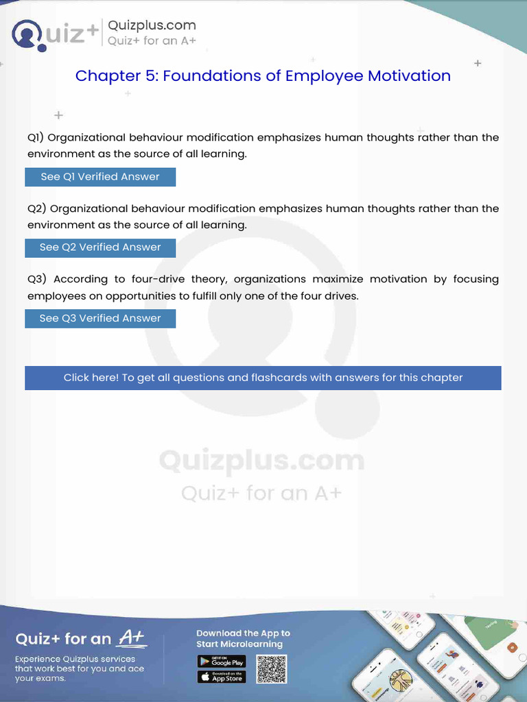 Organizational Behaviour Modification Emphasizes Human Thoughts Rather ...