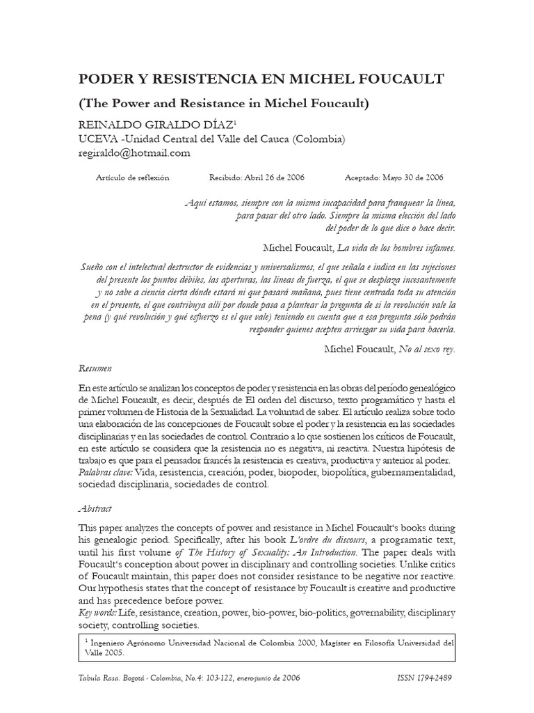 Poder Gubernamentalidad en Foucault.pdf CdeKey ...