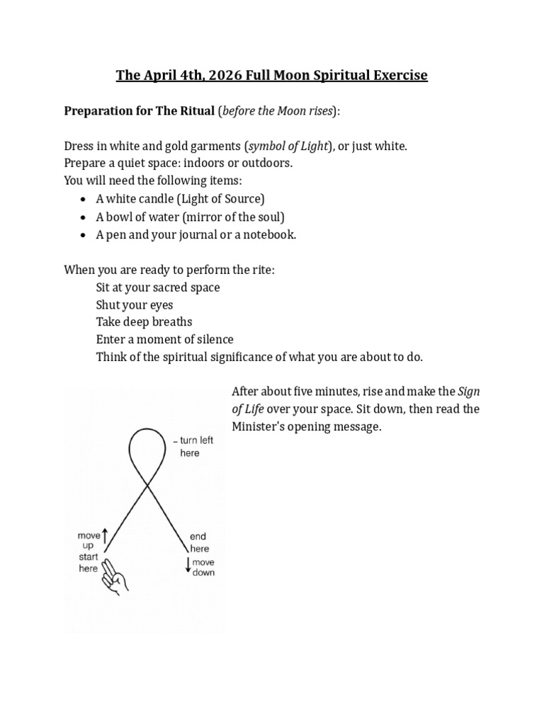 Full Moon Spiritual Exercise | PDF | Spirituality