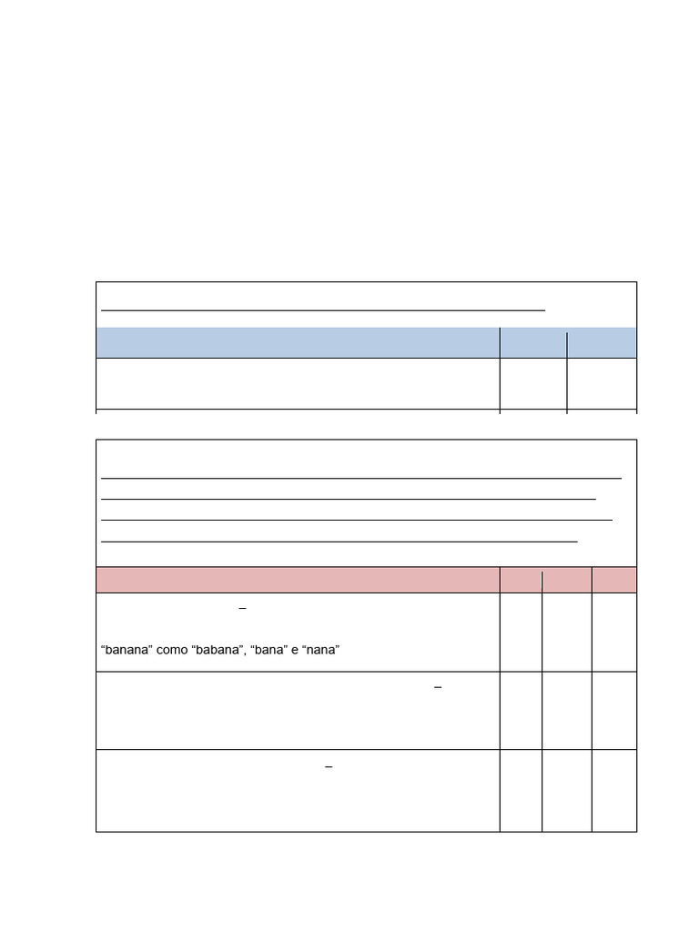 Checklist Para Identificação de Sinais de Apraxia de Fala Na Infância ...