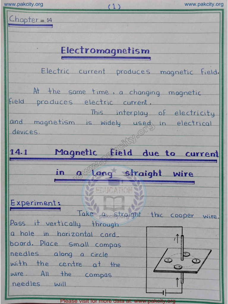 12th Physics Complete Ch 14 Imp Handwritten Gift Notes 2025 | PDF