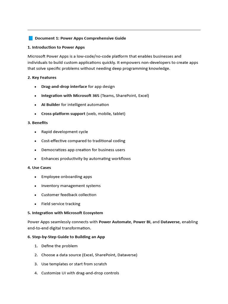 Power App Introduction | PDF