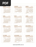 Calendario 2026 Argentina con Feriados | PDF