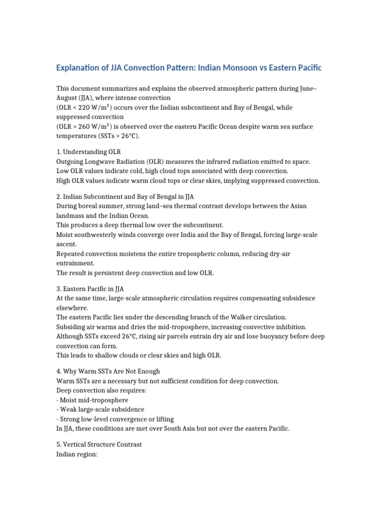 JJA_Convection_Pattern_Explanation | PDF