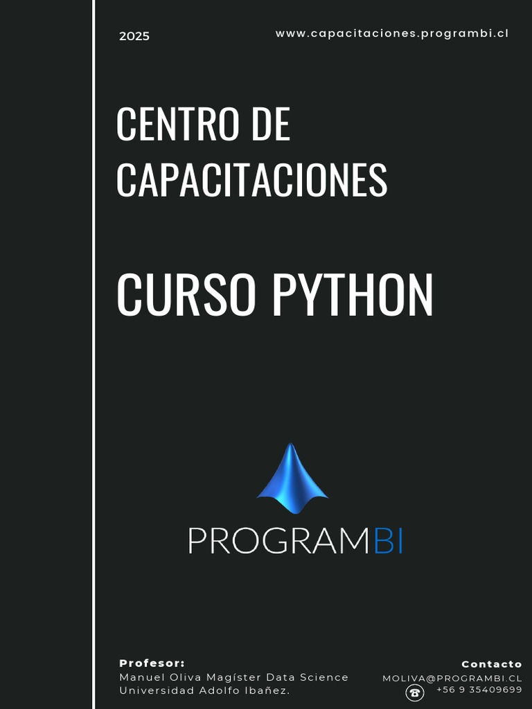 Folleto Curso Python 2025 | PDF | Python (lenguaje de programación ...