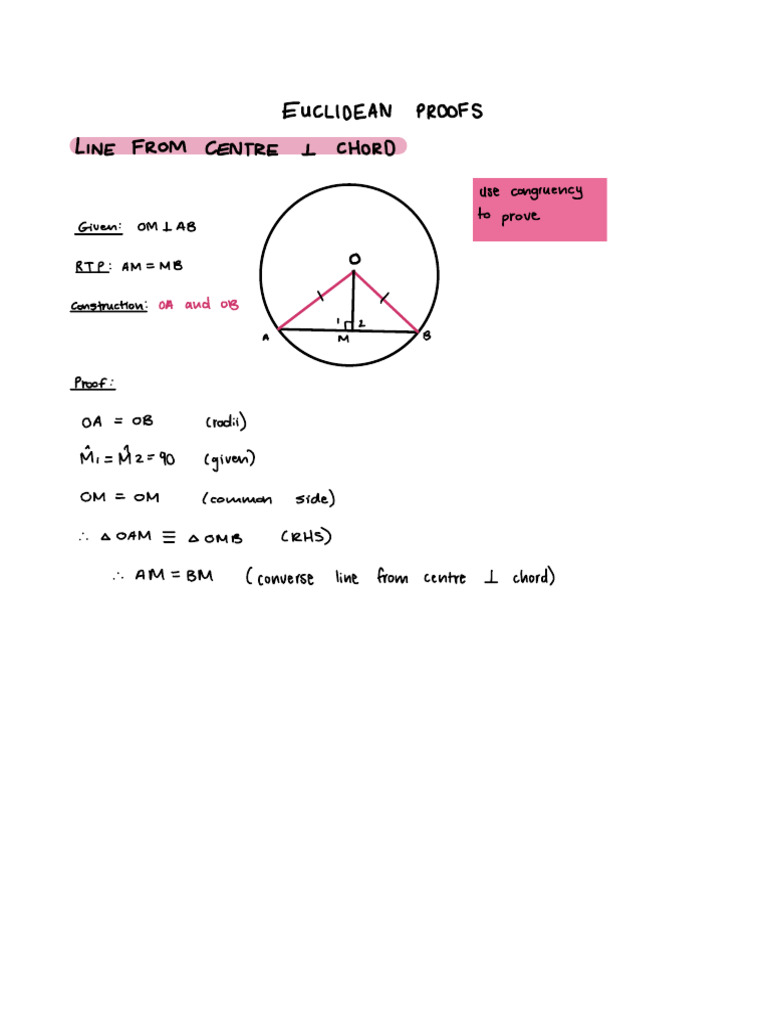 Euclidean proofs | PDF | Circle | Pi