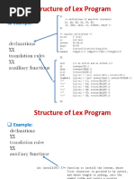 Lex Program Structure in Compiler Design | PDF | Compiler | Computer ...