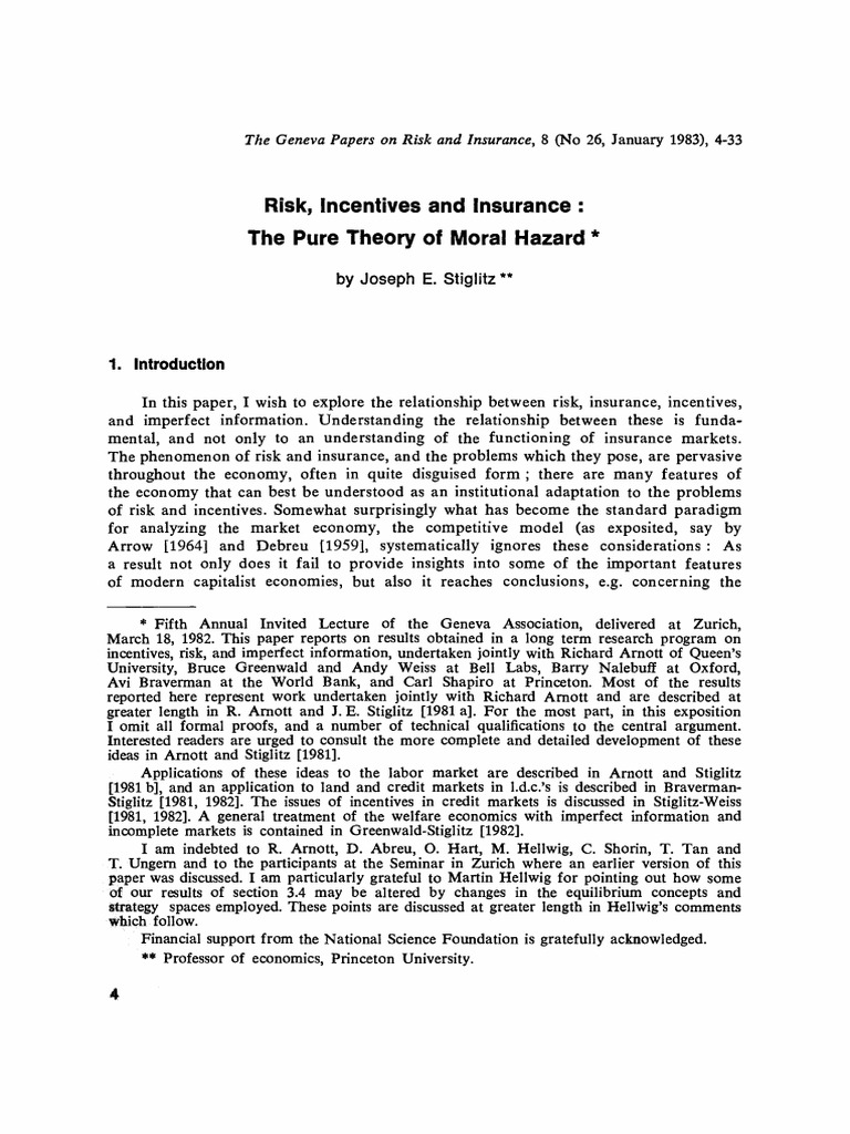gpp.1983.2 | PDF | Economic Equilibrium | Insurance