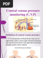 Central Venous Pressure Measurement Guide | PDF | Blood Pressure | Heart