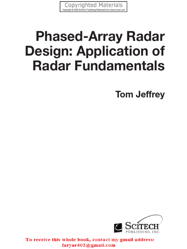 Phased Array Radar Design Application Of | PDF | Radar | Electronics
