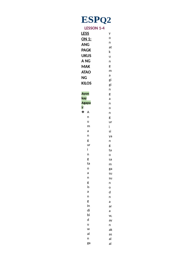 ESP Q2 | PDF