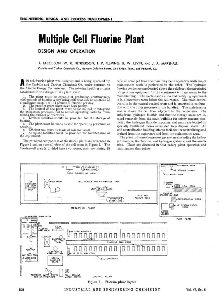 Multiple Cell Fluorine Plant | PDF | Fluorine | Heat Exchanger