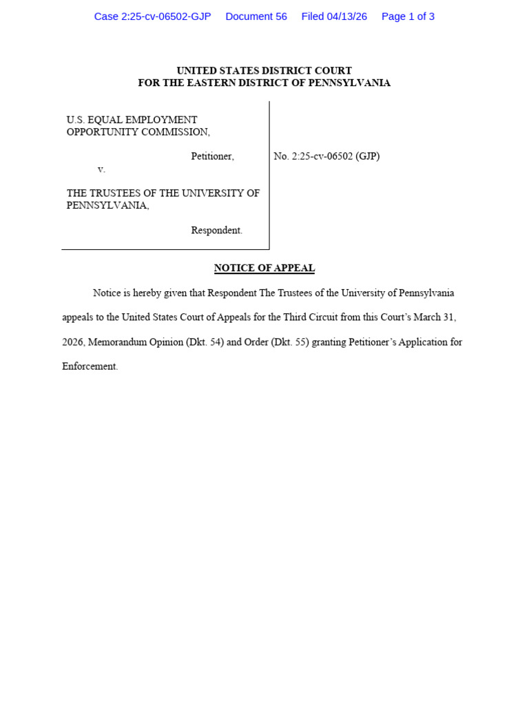 Notice of Appeal | PDF | Federal Judiciary Of The United States ...