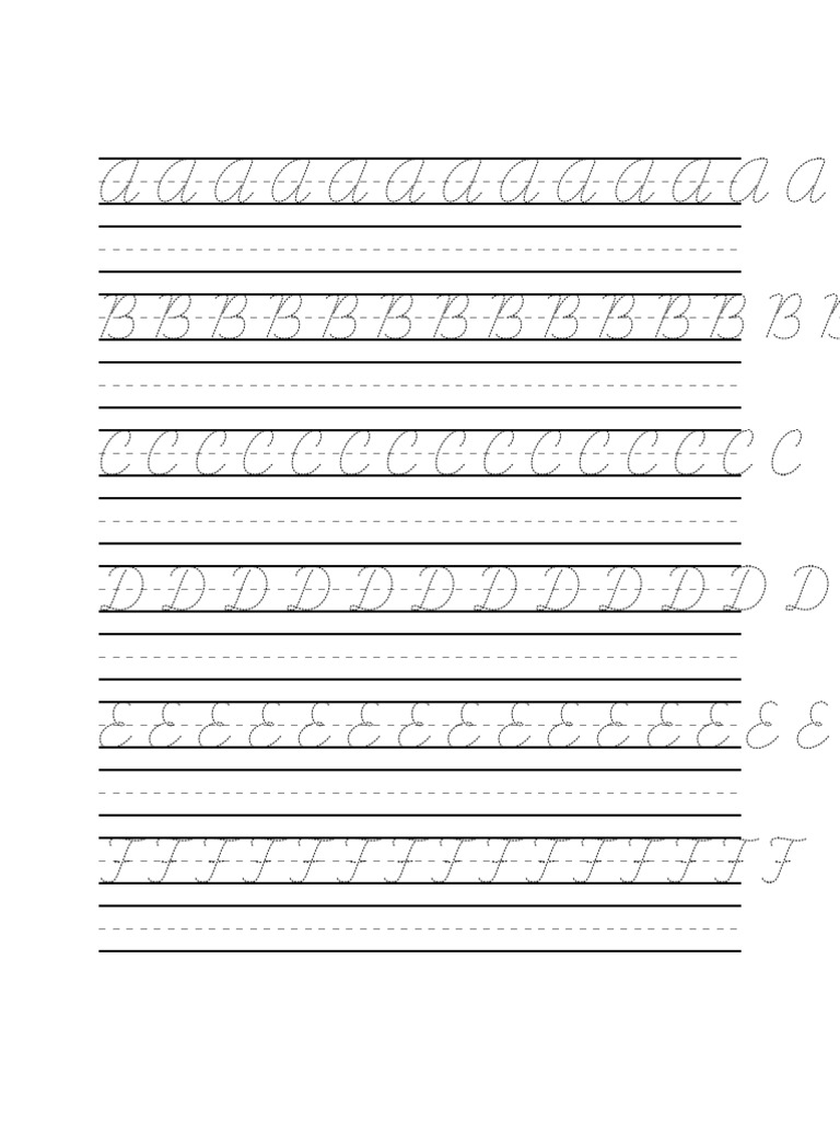 Cursive Worksheet | PDF