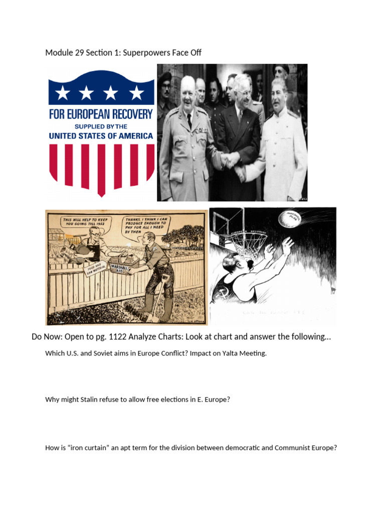 Module+29+Lesson+Plans | PDF | Cold War | Communism