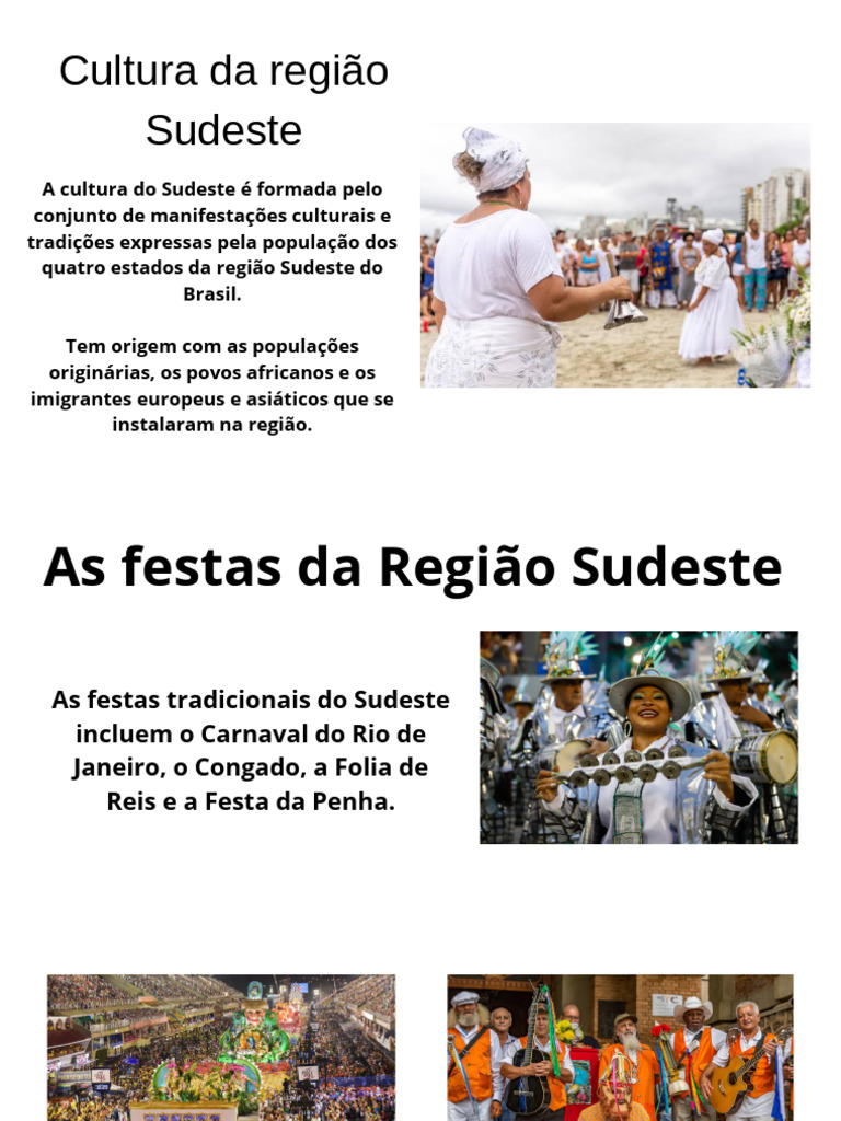 Cultura Da Região Sudeste PDF | PDF