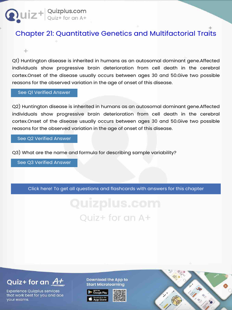 Huntington Disease is Inherited in Humans as an Autosomal Dominant ...