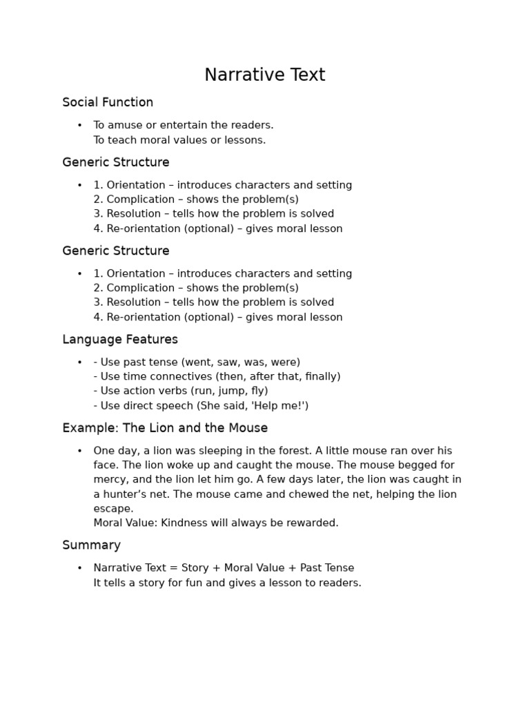 Narrative Text | PDF