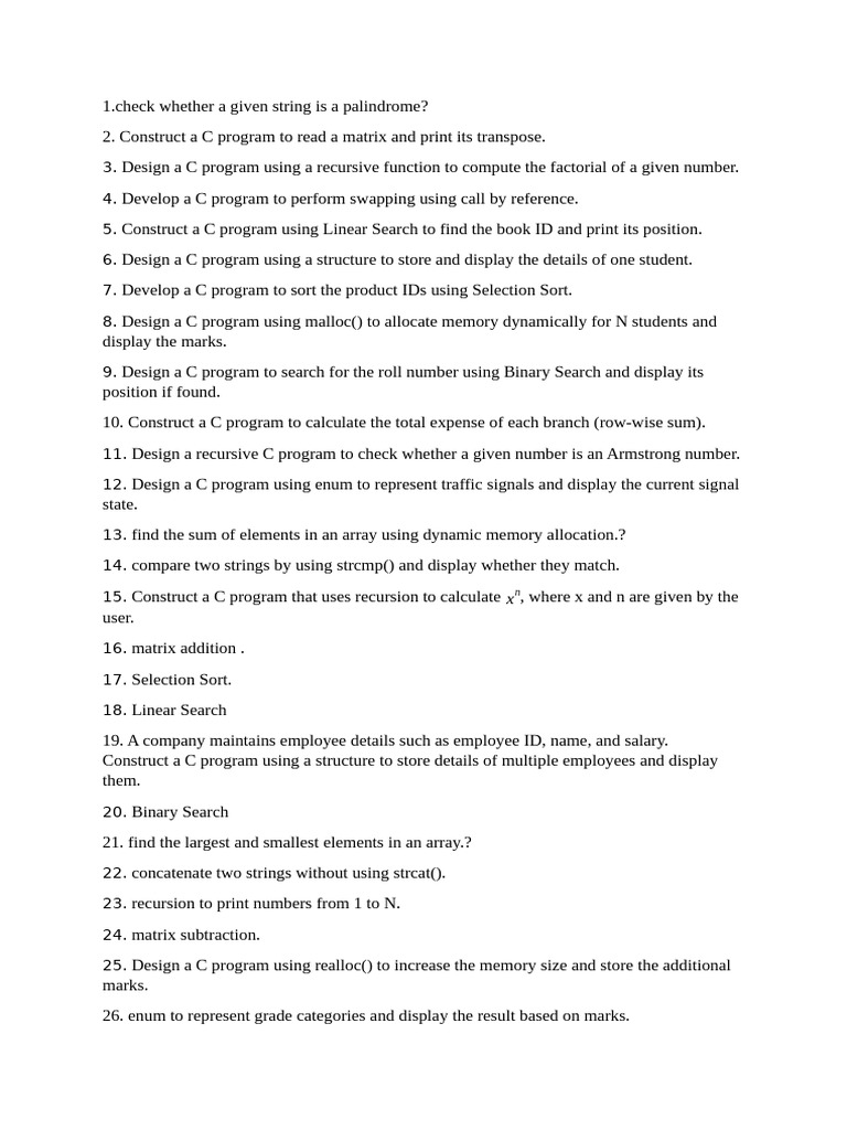 Sem in 2 Important Questions | PDF