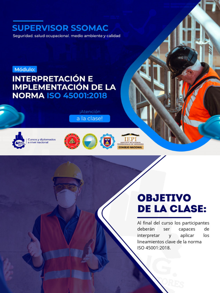 Interpretación e Implementacion de La Norma Iso 45001-2018 | PDF ...