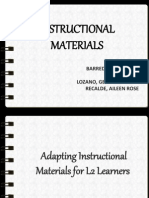 Instructional Materials: Barredo, Abbygail I. Hamoy, Liway Lozano, Gerard Angelo Recalde, Aileen Rose