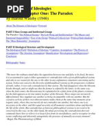 Domain of Ideologies 1 the Paradox