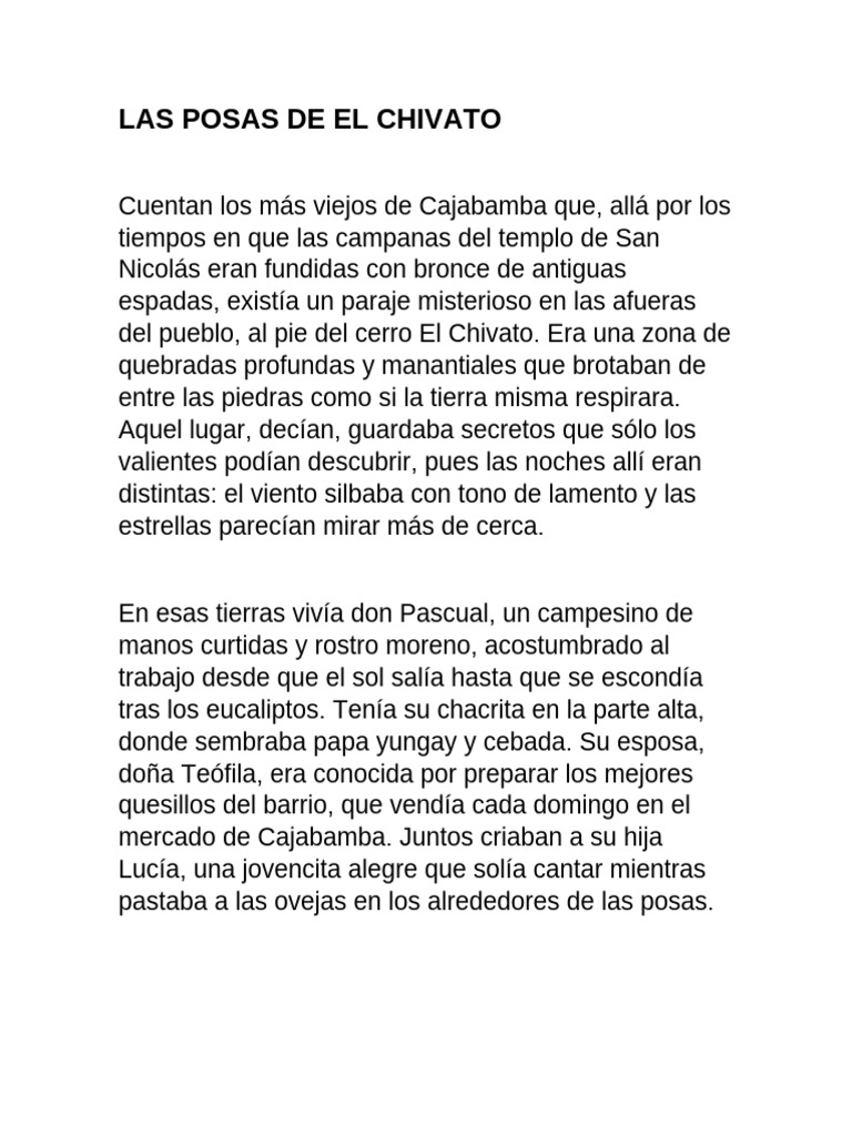 Las Posas de El Chivato.. | PDF