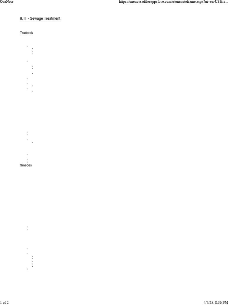 One Note 811 | PDF | Sewage Treatment | Septic Tank