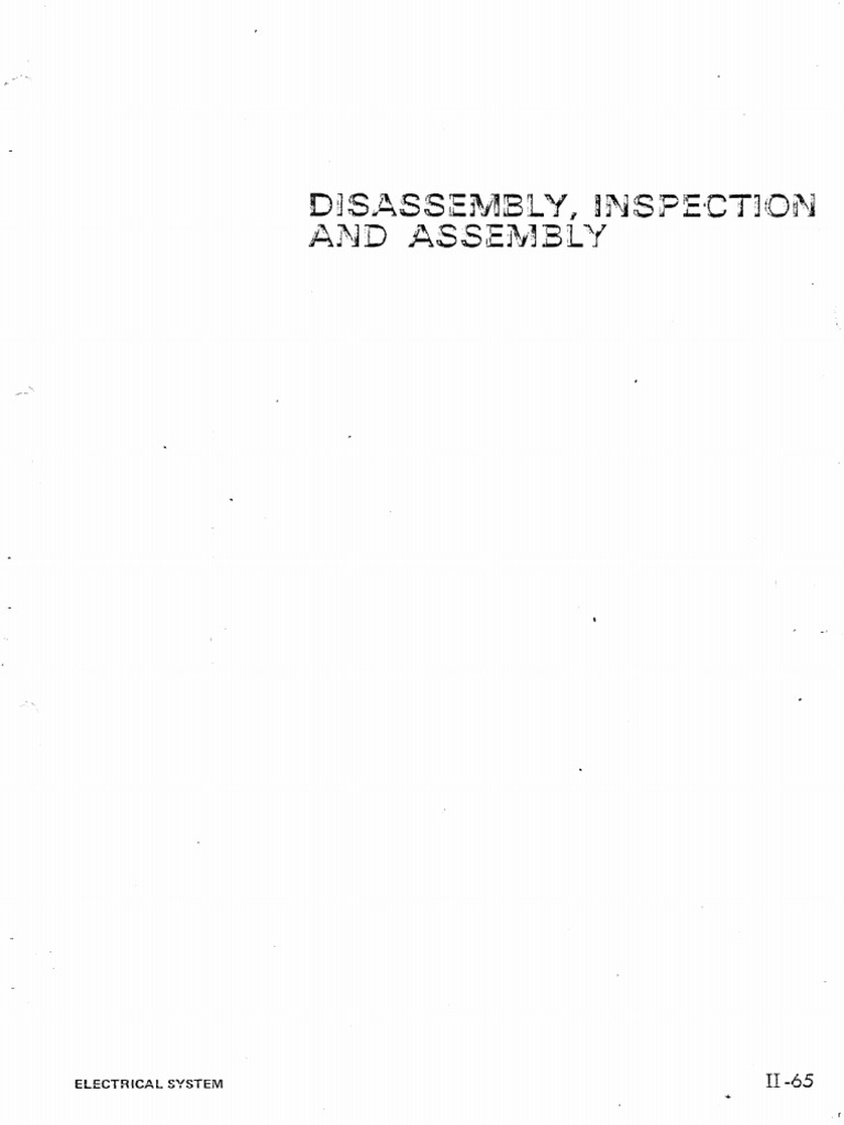 Disassembly & Assembly | PDF