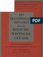 Auswaertiges Amt - Ein Franzoesischer Diplomat Ueber Die Bolschewistische Gefahr (1943, 186 S., Scan)