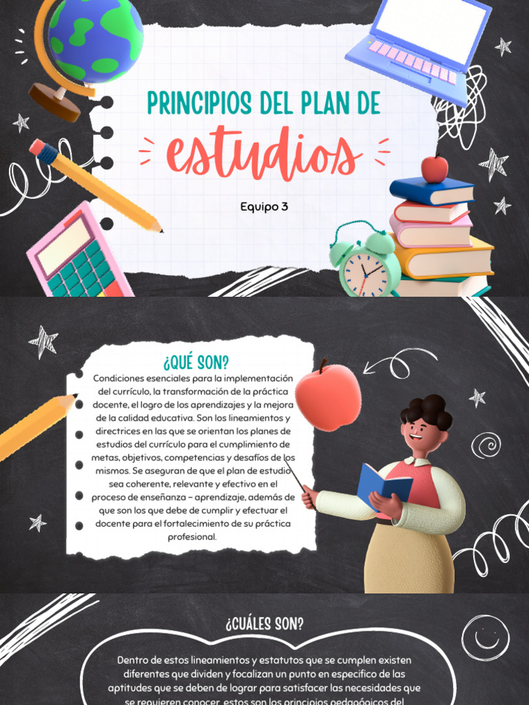 Principios de Los Planes de Estudio | PDF | Plan de estudios | Aprendizaje