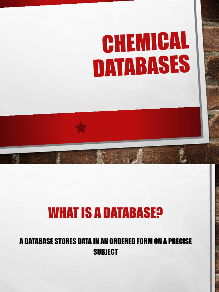 5 Chemical Databases | PDF