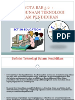 5.2 Penggunaan Teknologi Dalam Pengajaran