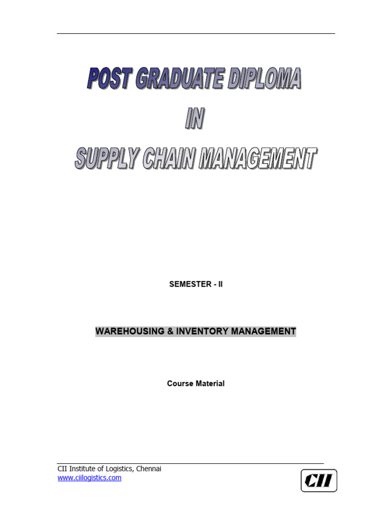 Warehousing and Inventory Management War | PDF | Warehouse | Logistics